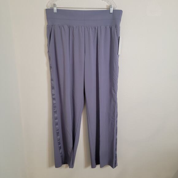 Athleta Nolita Wide Leg Pant Sz 18 NWT $98 Lavender Tempest Violet Athleisure - Picture 3 of 14